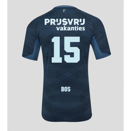Moški Nogometni dresi Feyenoord Jordan Bos #15 Gostujoči 2025-26 Kratek Rokav